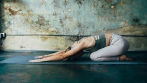 Image of a woman doing yoga