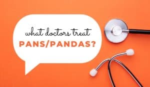 Image of stethescope with words of what doctors treat pans pandas