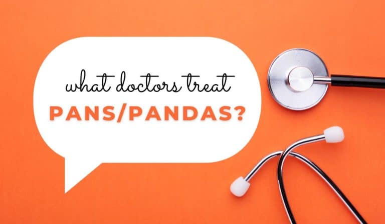 Image of stethescope with words of what doctors treat pans pandas